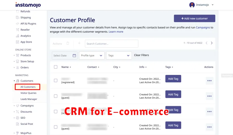 CRM for E-commerce